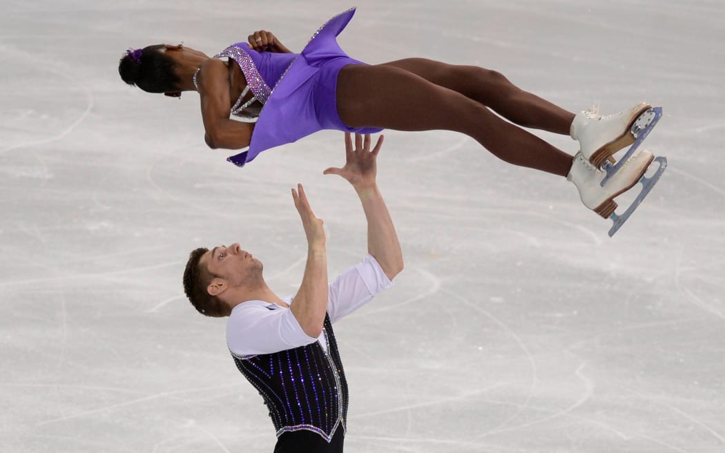 Figure Skaters Vanessa James and Morgan Cipres of France.