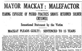 The court case of Charles MacKay as it appeared in Truth, June 5, 1920