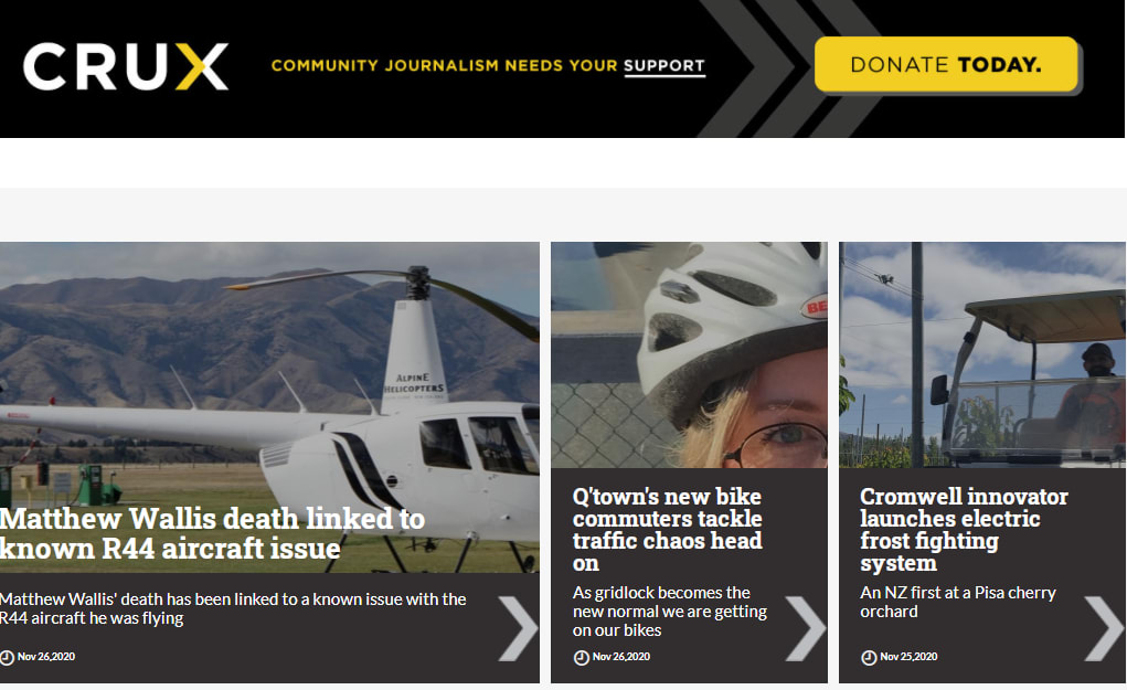 The Crux homepage