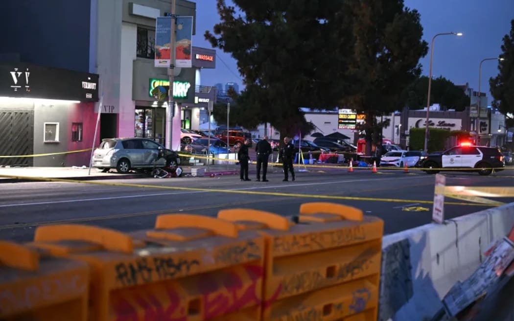 LA nightclub scene after car drives into crowd