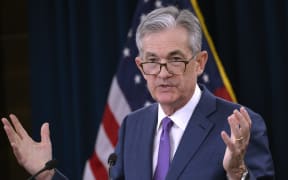 US Federal Reserve Chairman Jerome Powell speaks during a press conference after a Federal Open Market Committee meeting in Washington, DC on July 31, 2019.
