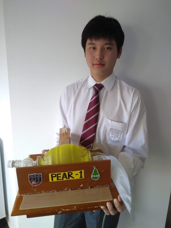 Lead inventor Dylan Wijaya created the prototype in his home during lockdown.