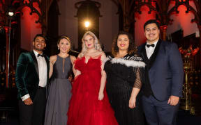 Semi-Finalists for the Lexus Song Quest 2022 (L-R) Siddharth Chand, Patricia Westley, Tayla Alexander, Katherine Winitana, Emmanuel Fonoti-Fuimaono