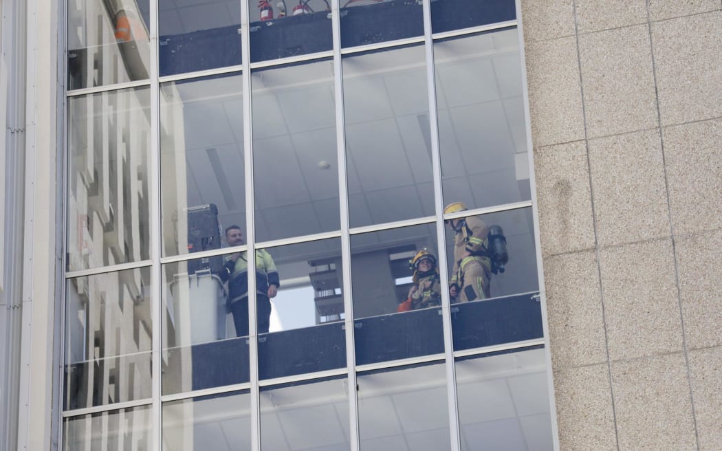 Fire at central Wellington building