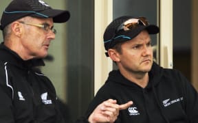 Do national selection manager Bruce Edgar (left) and coach Mike Hesson gamble on picking Ryder?