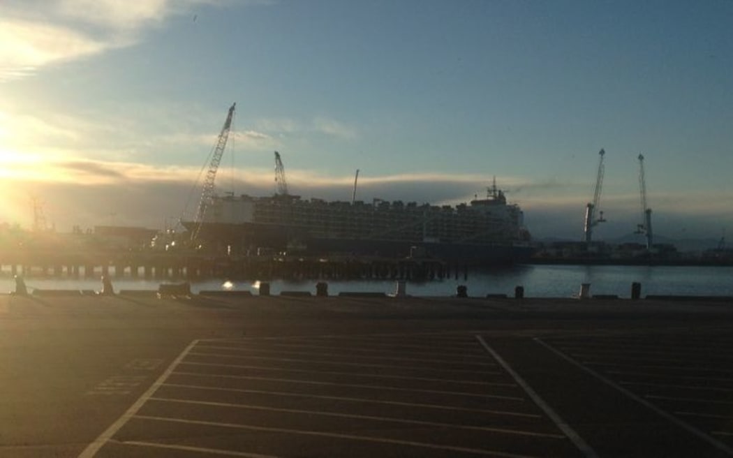 Livestock carrier Nada at PrimePort Timaru.