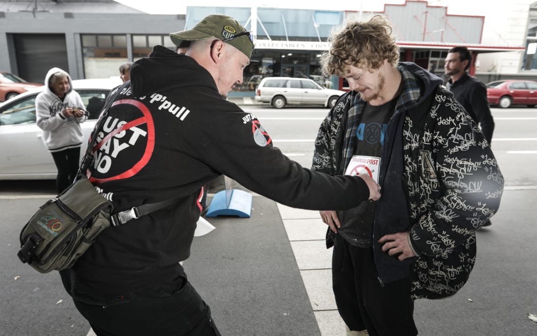 Co-founder Brendon Warne, left, says his group has supported 200 people in the last six months
