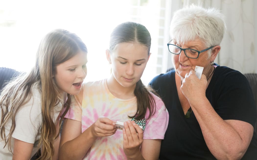 Grandparents and grandkids playing 'Getting Lost: Grandparents Edition'.