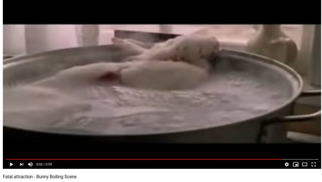 The bunny being boiled in Fatal Attraction