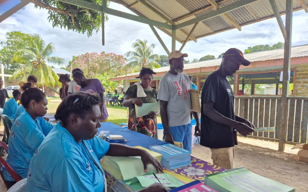 Bougainvilleans waited in long queues to cast their votes in the region's election.