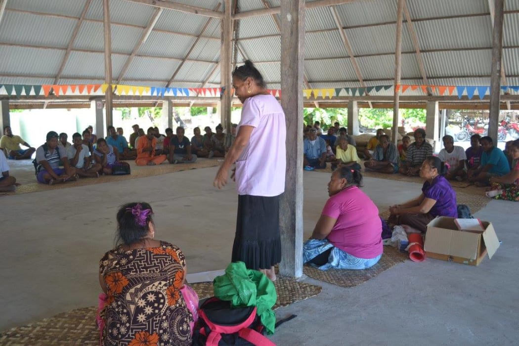 Kiribati Family Health Association Consultation meeting with Unimane on Abemama Island