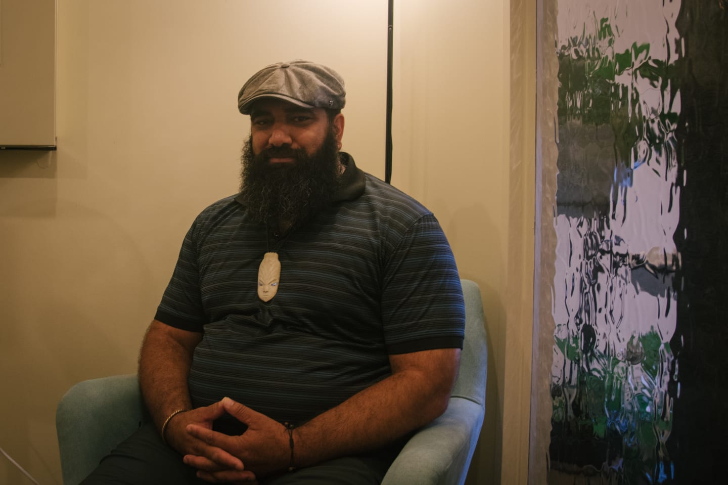 Rikki Solomon in his workplace