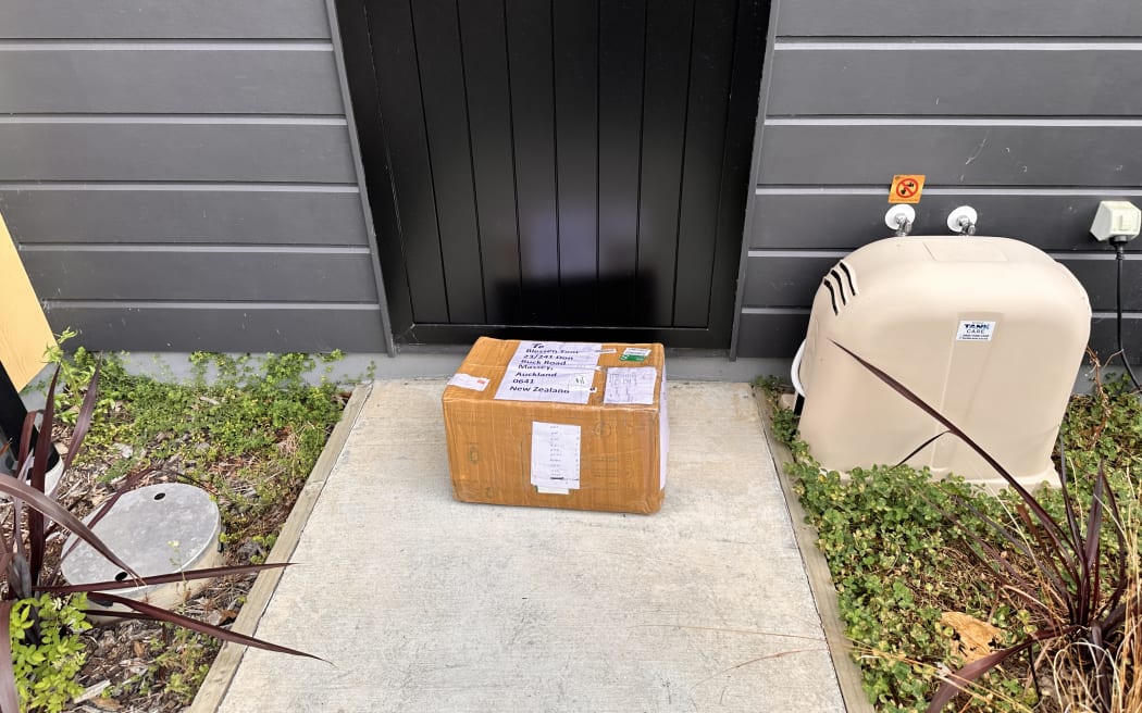 A package with baby products from India.