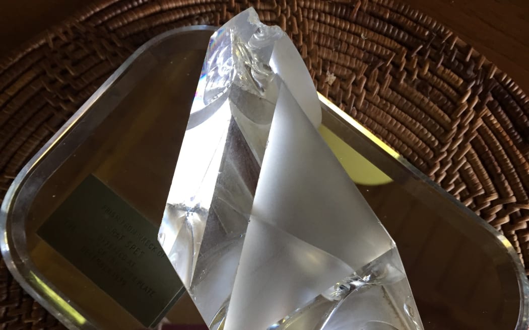 Prism from the wreck of the Graf Spee, defeated at the battle of River Plate, December 1939
