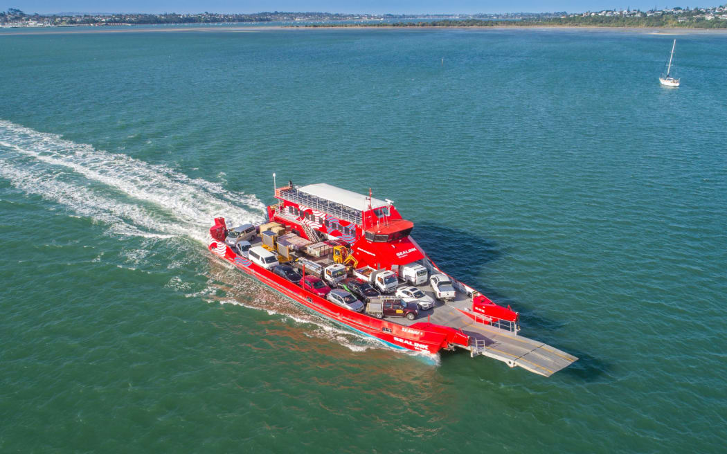 The SeaLink vehicle ferry to Waiheke Island.
