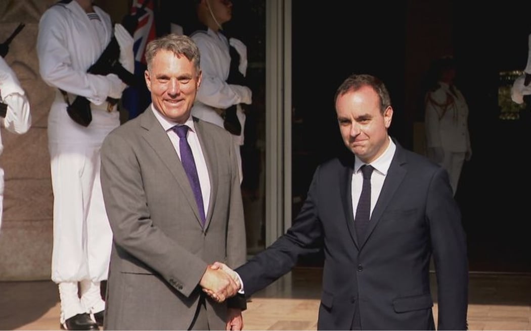 Australian and French defence ministers Richard Marles and Sébastien Lecornu in Nouméa this week - PICTURE NC la 1ère