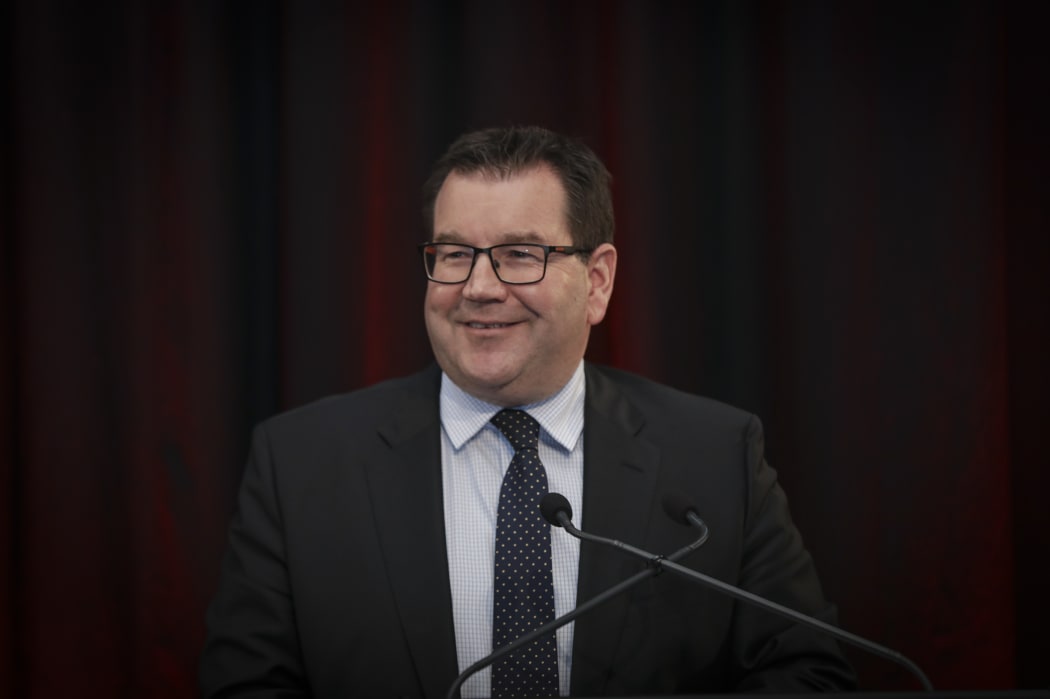 Grant Robertson, Minister of Finance opens the book after the election. Half Year Economic and Fiscal Update 2017.