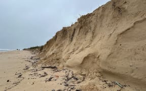 Coast erosion at Tweed Heads as Cyclone Alfred loomed closer.