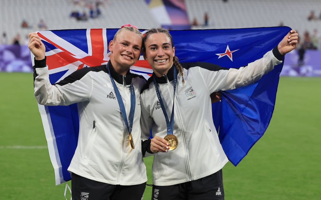 New Zealand v Canada, Rugby Sevens - Women’s gold medal match, Paris Olympics at Stade de France, Paris, France on Thursday 30 July 2024. 
Photo credit: Iain McGregor / www.photosport.nz