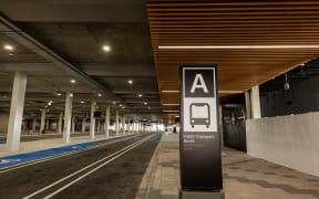 Part of the new transport hub at Auckland Airport.