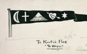 Flag of Te Kooti Arikirangi, founder of Te Ringatu faith