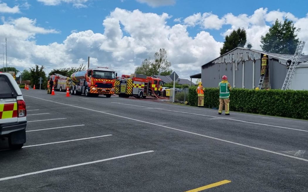 Lightning caused a fire in the roof of Puketaha School, near Hamilton, on 30 October, 2024.