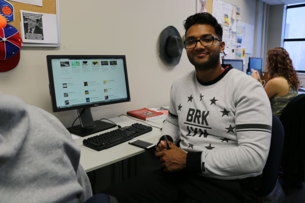 Media and journalism student Mervin Johnson, Whitireia New Zealand.