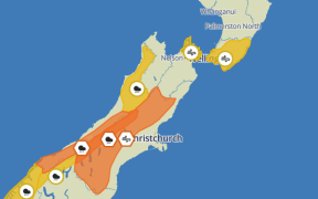 Weather warnings and watches for heavy rain and strong winds on Thursday 26 September 2024 , affect much of the South Island, and up to Wellington.