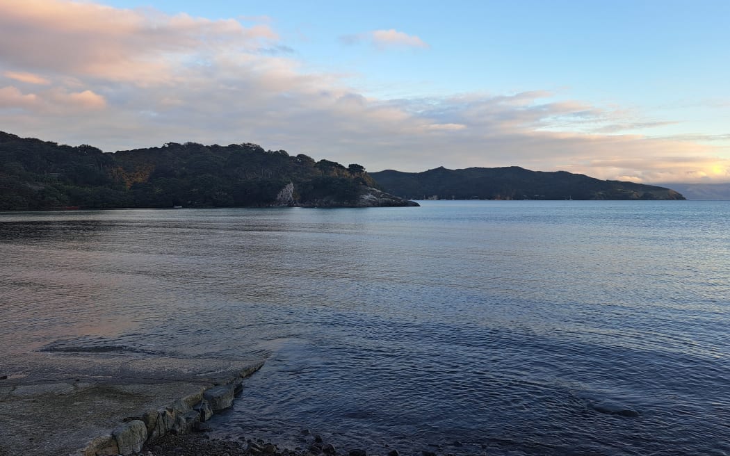 Tryphena bay on Great Barrier Island