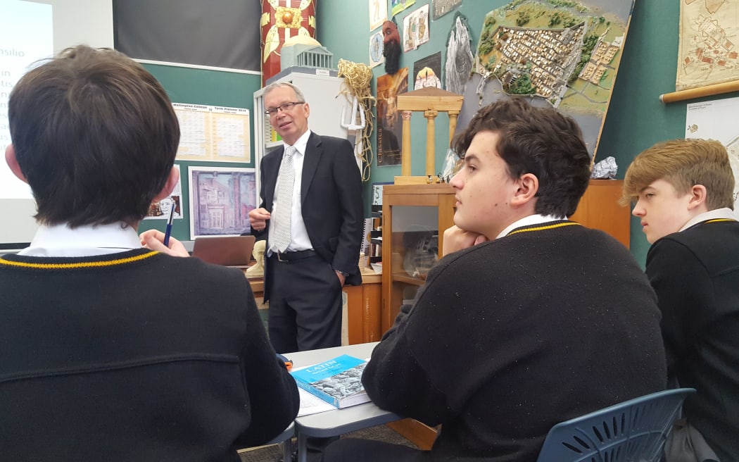 A Latin class at Wellington College.
