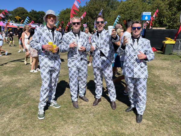 This year's Electric Avenue attracted a wide range of attire among festival-goers