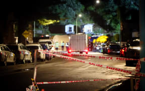 The rescue scene on the second night of the operation.