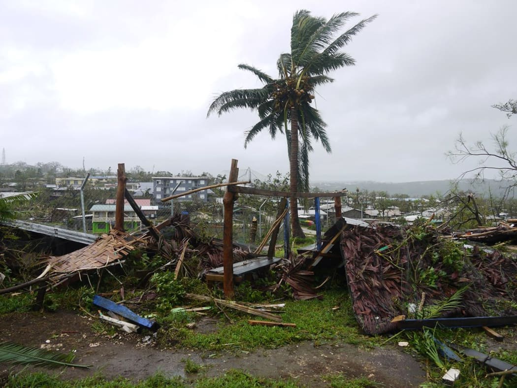 View of the destruction wrought by Pam in Vanuatu's capital Port Vila.
