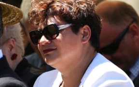 Metiria Turei waits to speak at Ratana