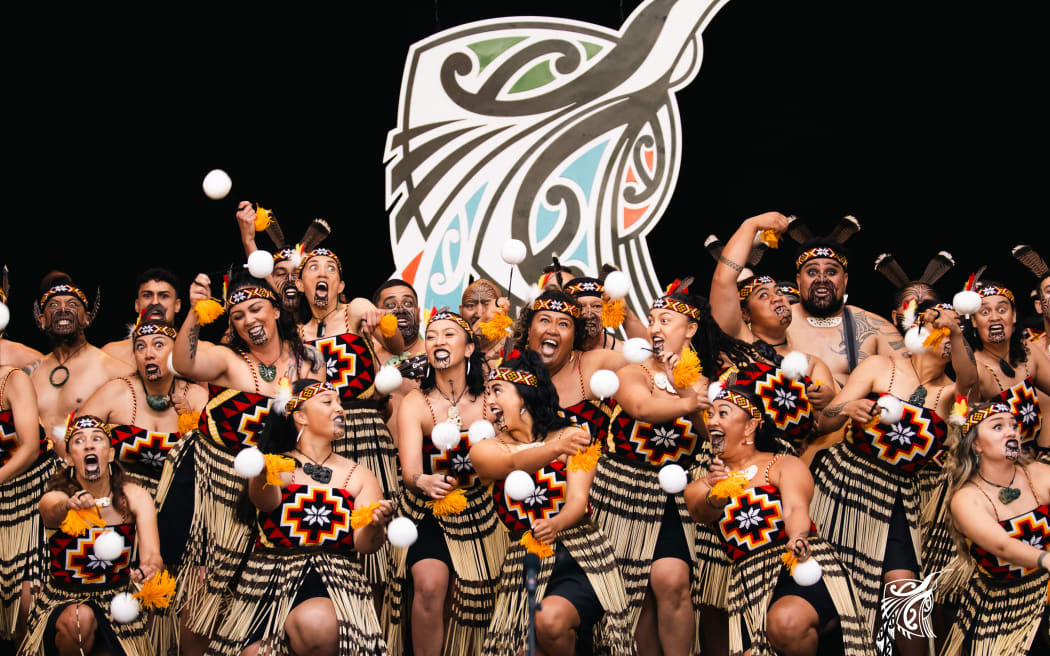 Te Matatini competitors at Pukekura/Bowl of Brooklands in New Plymouth, February 2025.