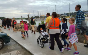 About 2000 people walked in support of a woman who was attacked while running around the Hatea Loop in Whangarei.