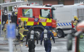 The bomb squad detonates an unstable chemical in South Dunedin.