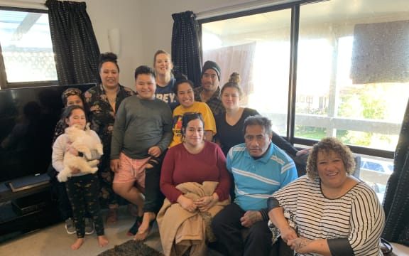 The Wallace Whanau at home in Porirua.