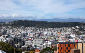 An overview of Wellington city during the Covid-19 alert level four lockdown.