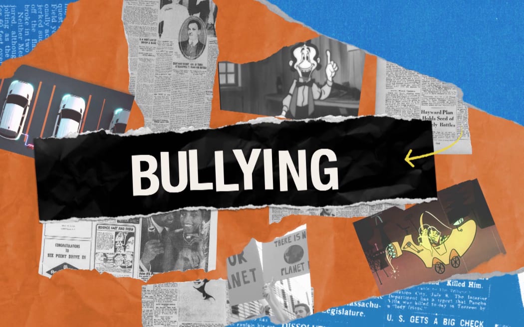 Title of Bullying and accompanying images.