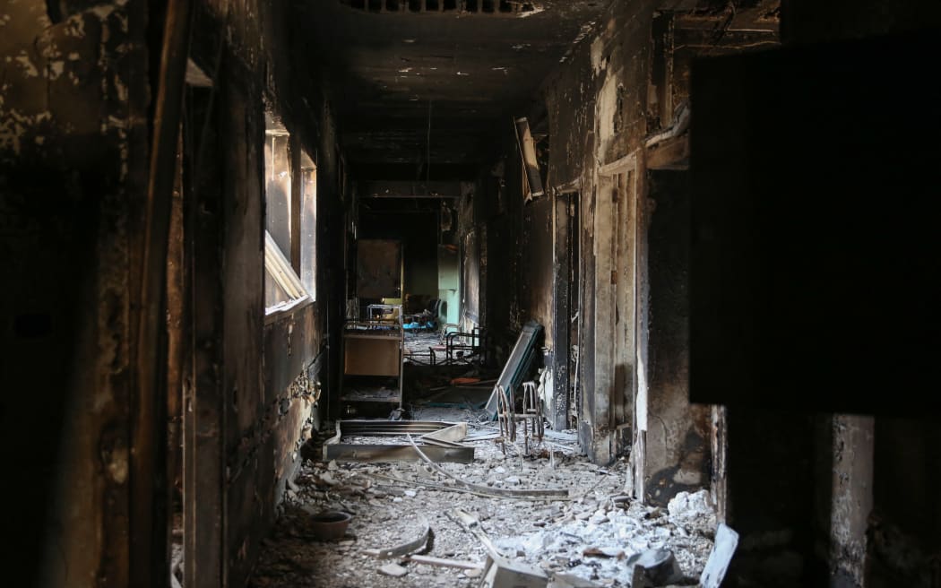 A picture shows the destruction in the dialysis unit at Gaza's devastated Al-Shifa hospital on April 3, 2024, two days after the Israeli military withdrew from the hospital complex amid the ongoing conflict between Israel and the Palestinian Hamas militant group. (Photo by AFP)
