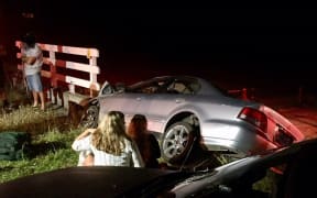 Five teenagers were injured in the crash