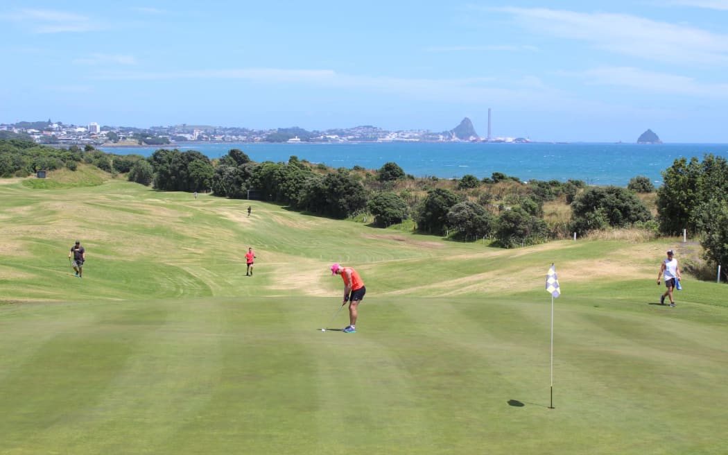 Marathon golfer Shanon Stallard of Taranaki