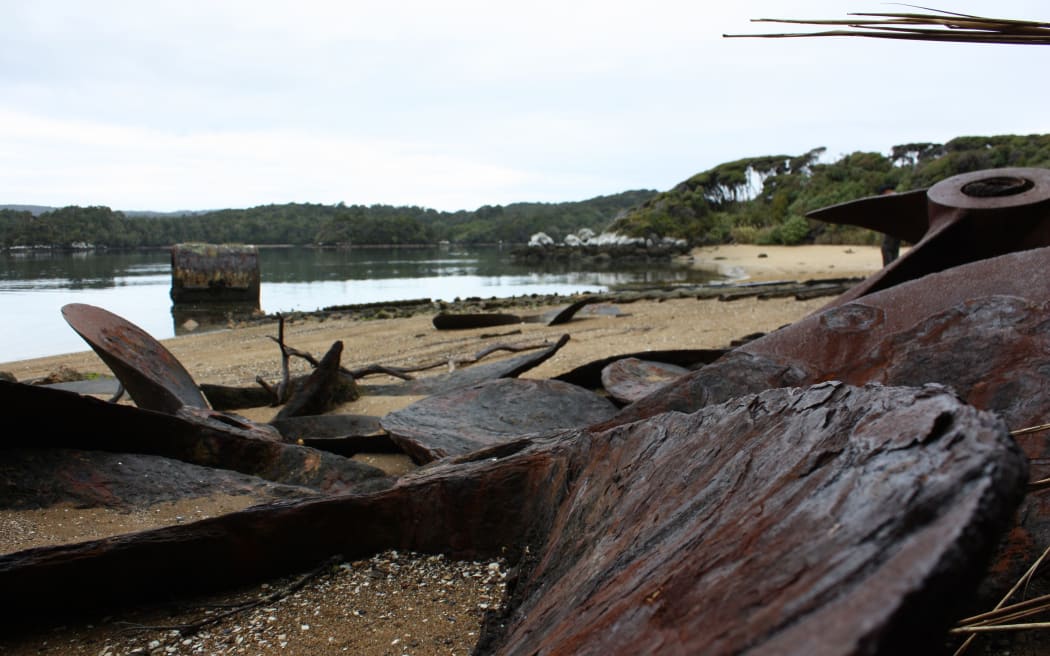 The former Norwegian whaler’s base at Price’s Inlet.