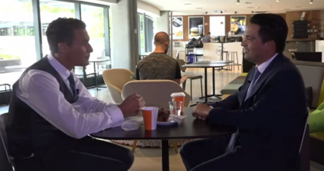 Jeremy Wells and Simon Bridges on Seven Sharp speed date