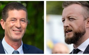 Wairarapa electorate candidates Mike Butterick and Kieran McAnulty.