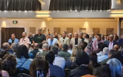 Representatives of the iwi of Te Tai Tokerau welcome iwi leaders from around the motu to Kerikeri.