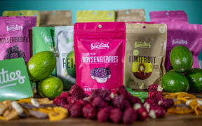 Freeze dried fruit dipped in chocolate