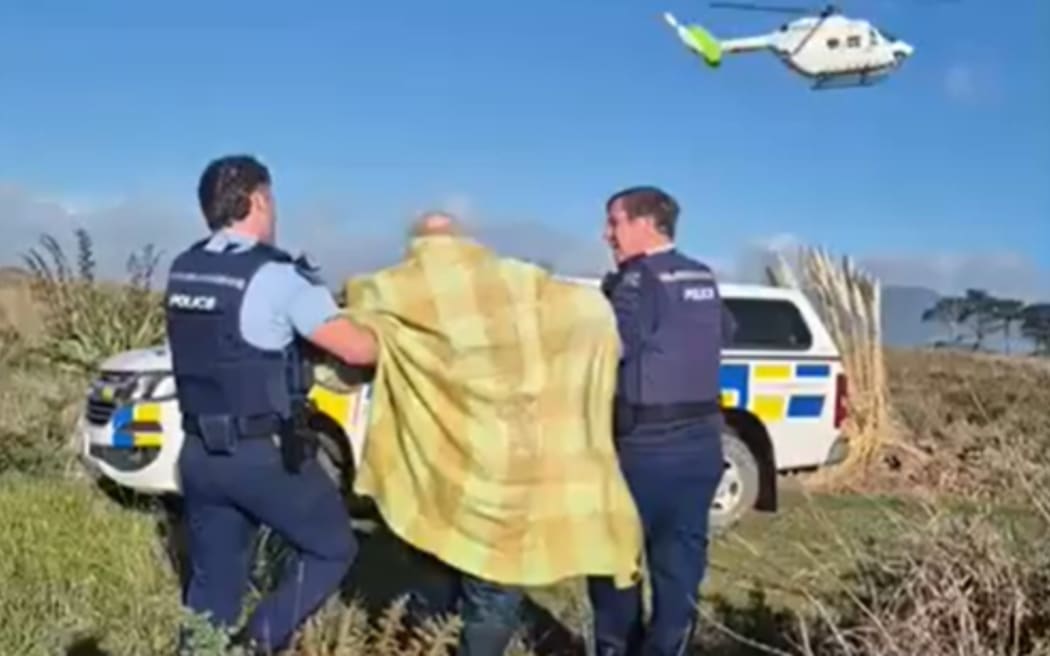The family of a pensioner caught in rouge waves while fishing near the mouth of Otaki River on the Kapiti Coast have reached out to thank the rescuers who saved his life.