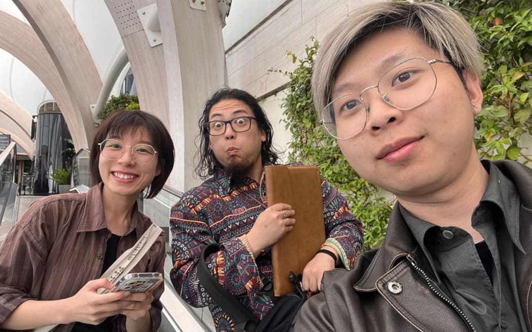 From left to right: Shijia Chen, Sam Gao and Jacky Zheng.